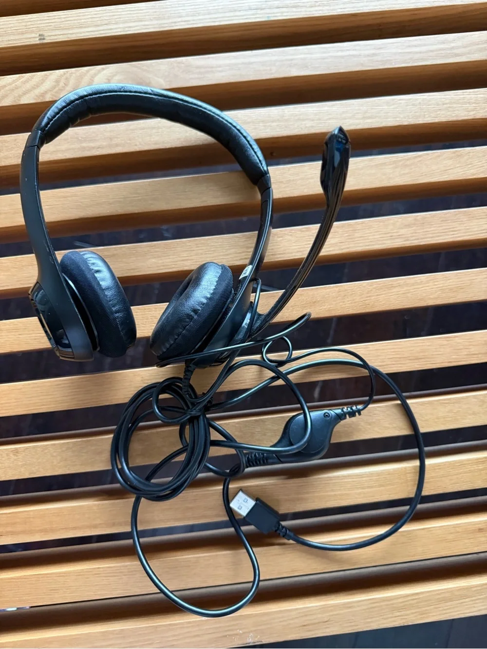 Logitech H390 Black Headset with Inline Microphone, USB